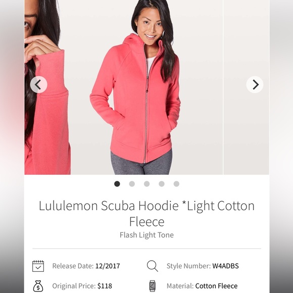 Lululemon scuba sweatshirt full zip - Picture 4 of 4